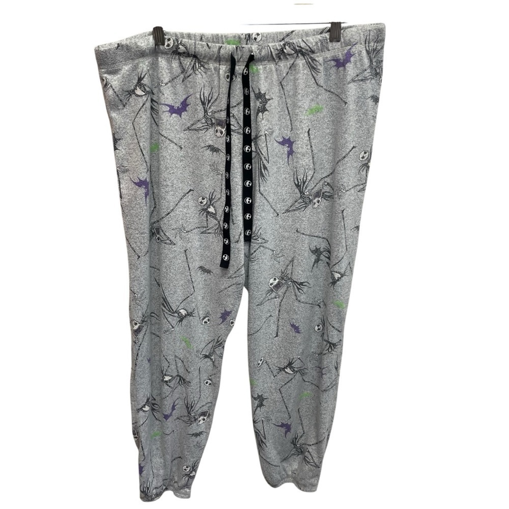Nightmare before Christmas women’s pajama lounge pants large gray Jack